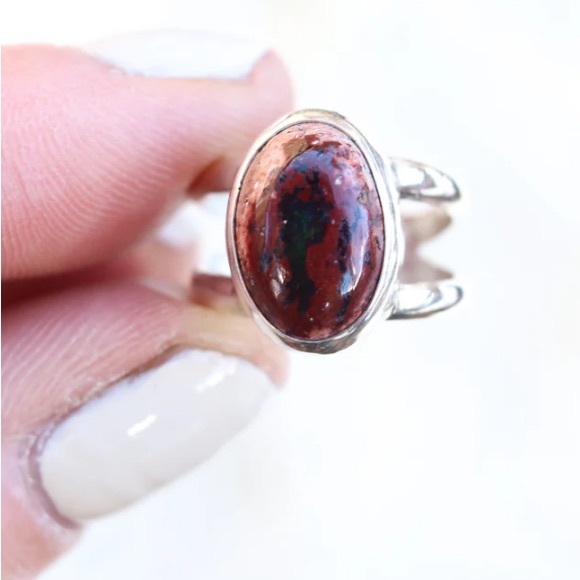 Size 5 Mexican Fire Opal Ring - Picture 1 of 4